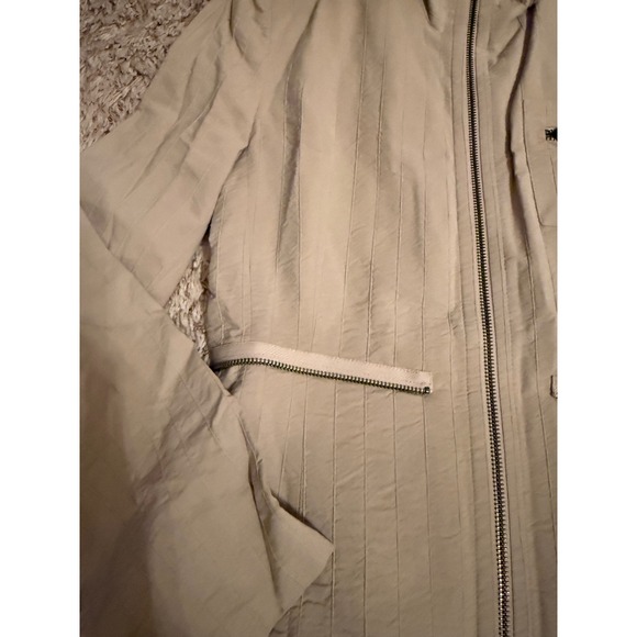 Ivan Grundahl Copenhagen Textured Beige Jacket Full Zip Elegant - Picture 3 of 7